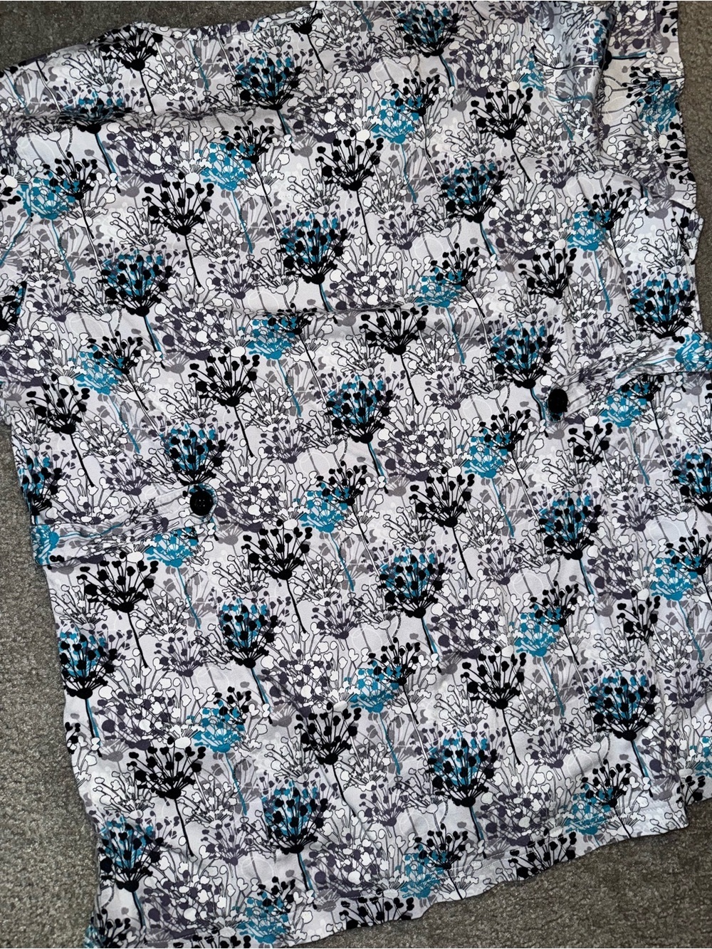 Dansko XL floral women’s scrub top - Picture 5 of 8